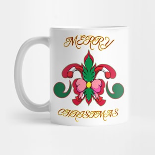 Merry Christmas Louisiana fleur-de-lis Mug